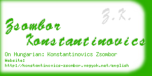 zsombor konstantinovics business card